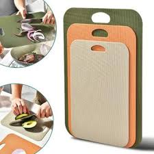 Easy Clean Plastic Chopping Board Set – Durable, Non-Slip, Dishwasher Safe